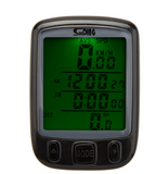 LCD Cycling Computer Odometer/Speedometer/Velometer With Backlight