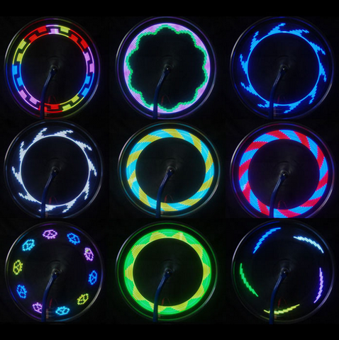 14 LED Wheel Signal Tire Spoke Light 30 Changes Jecksion